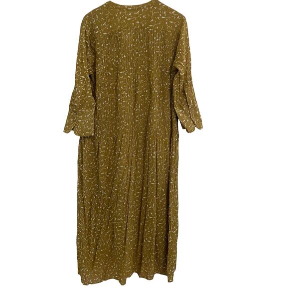 Samsoe Samsoe Pleated Elm Midi Sheer Dress Women’s Size Large Minimalist Flowy - Picture 2 of 10